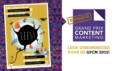 Lees! (Read!) magazine nominated for GPCM!